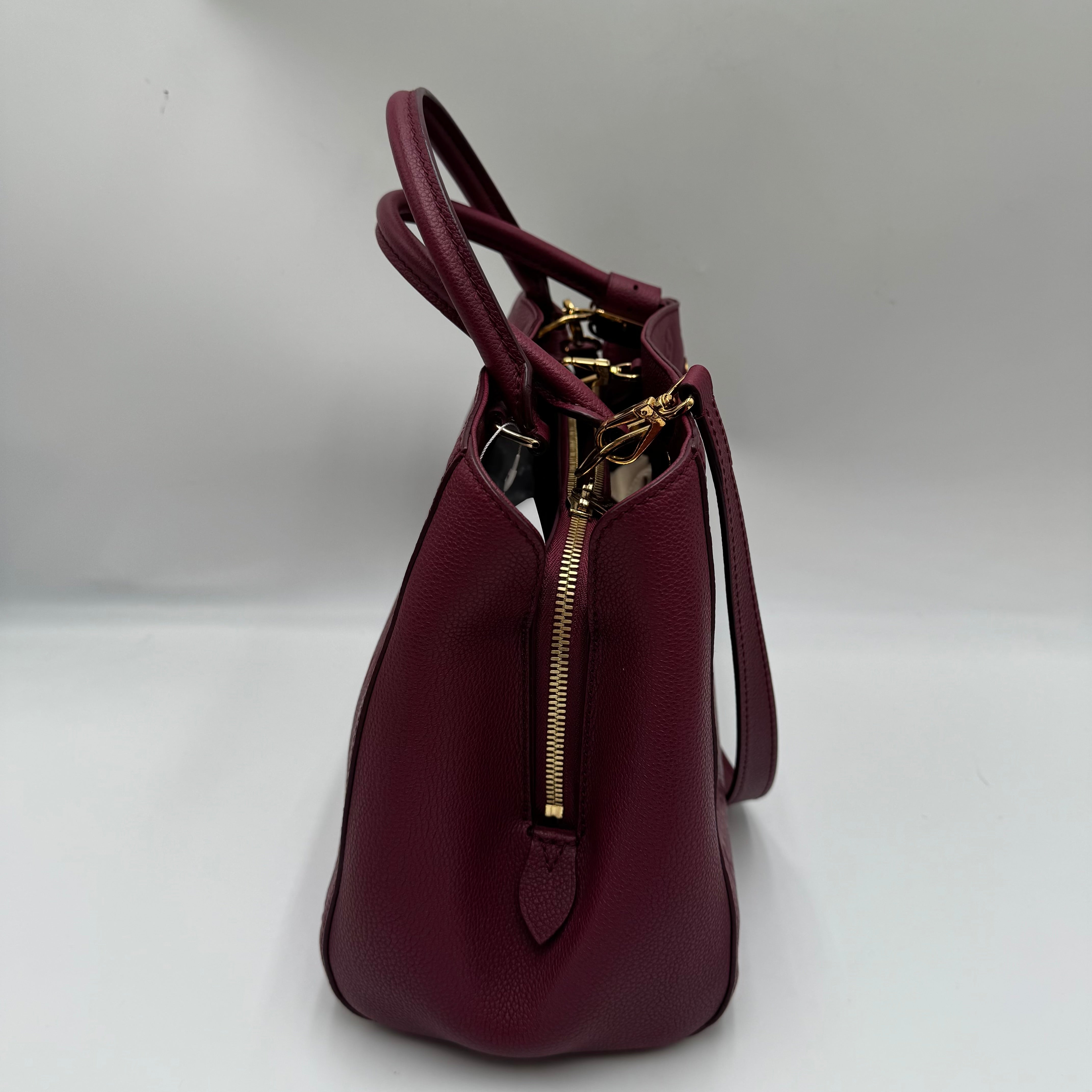 Louis Vuitton Purple Monogram Empreinte Montaigne MM - The Real Maluho