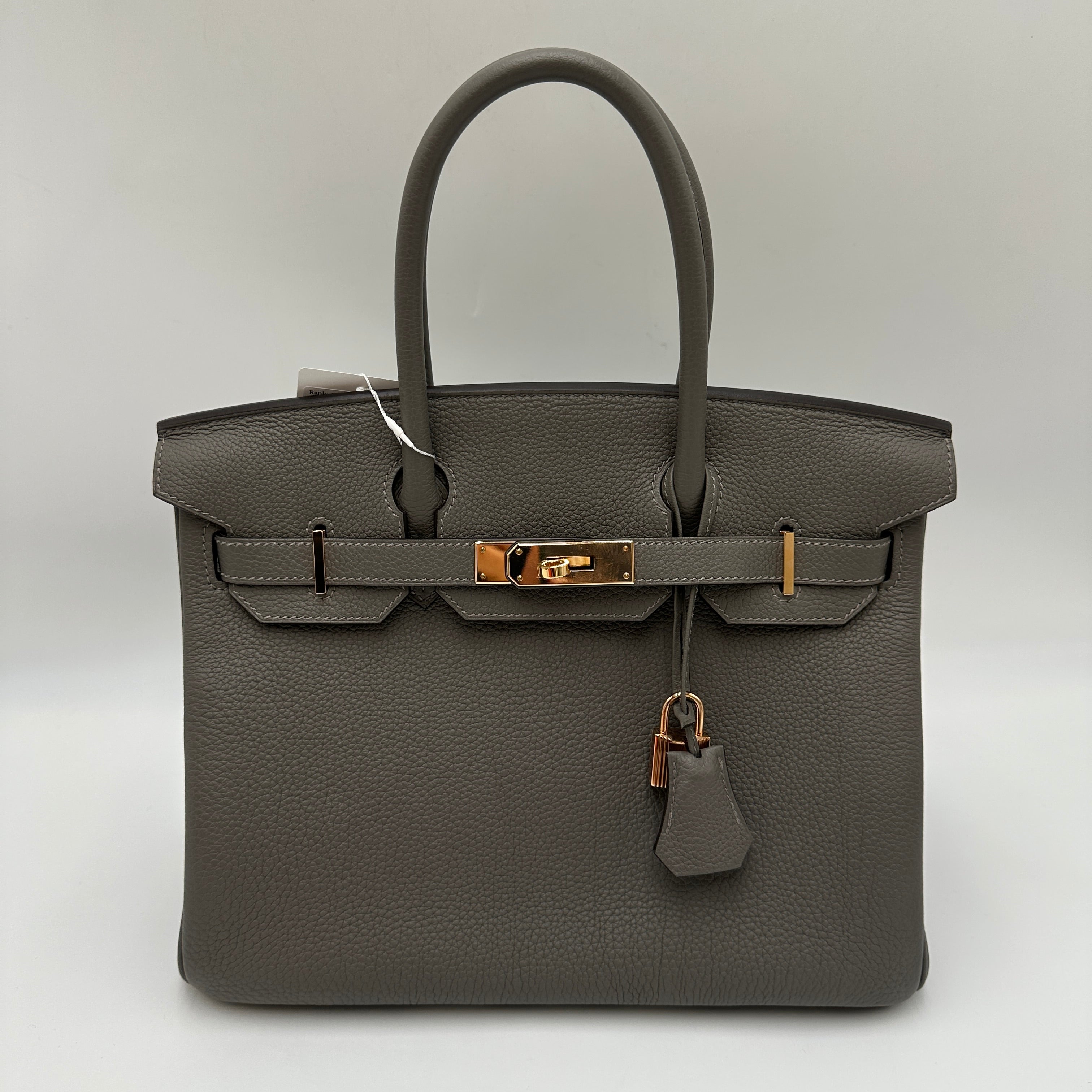 Hermes Birkin Togo 30 Gris Etain GHW U (2022) - The Real Maluho