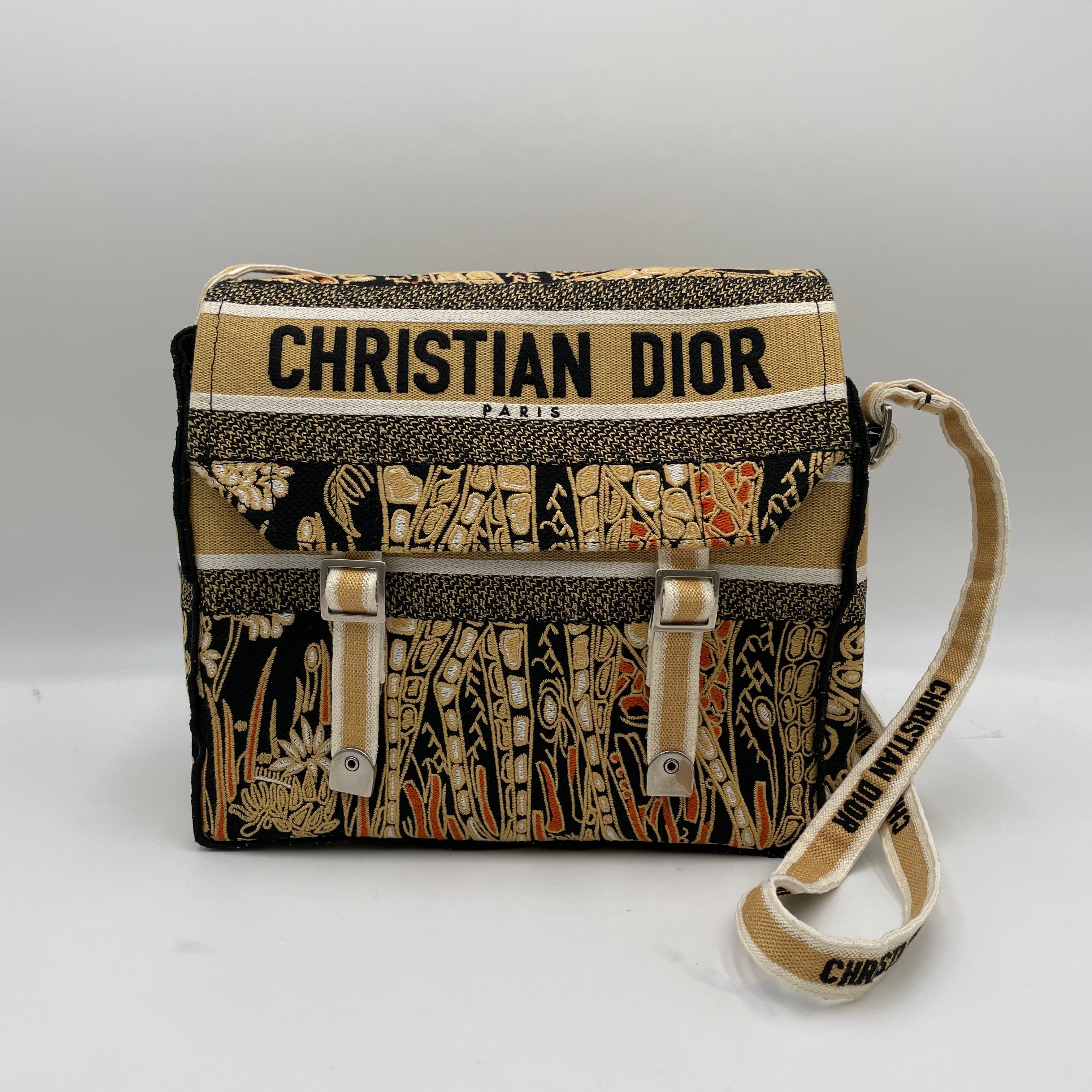 Christian Dior Camp Canvas Shoulder Bag - The Real Maluho