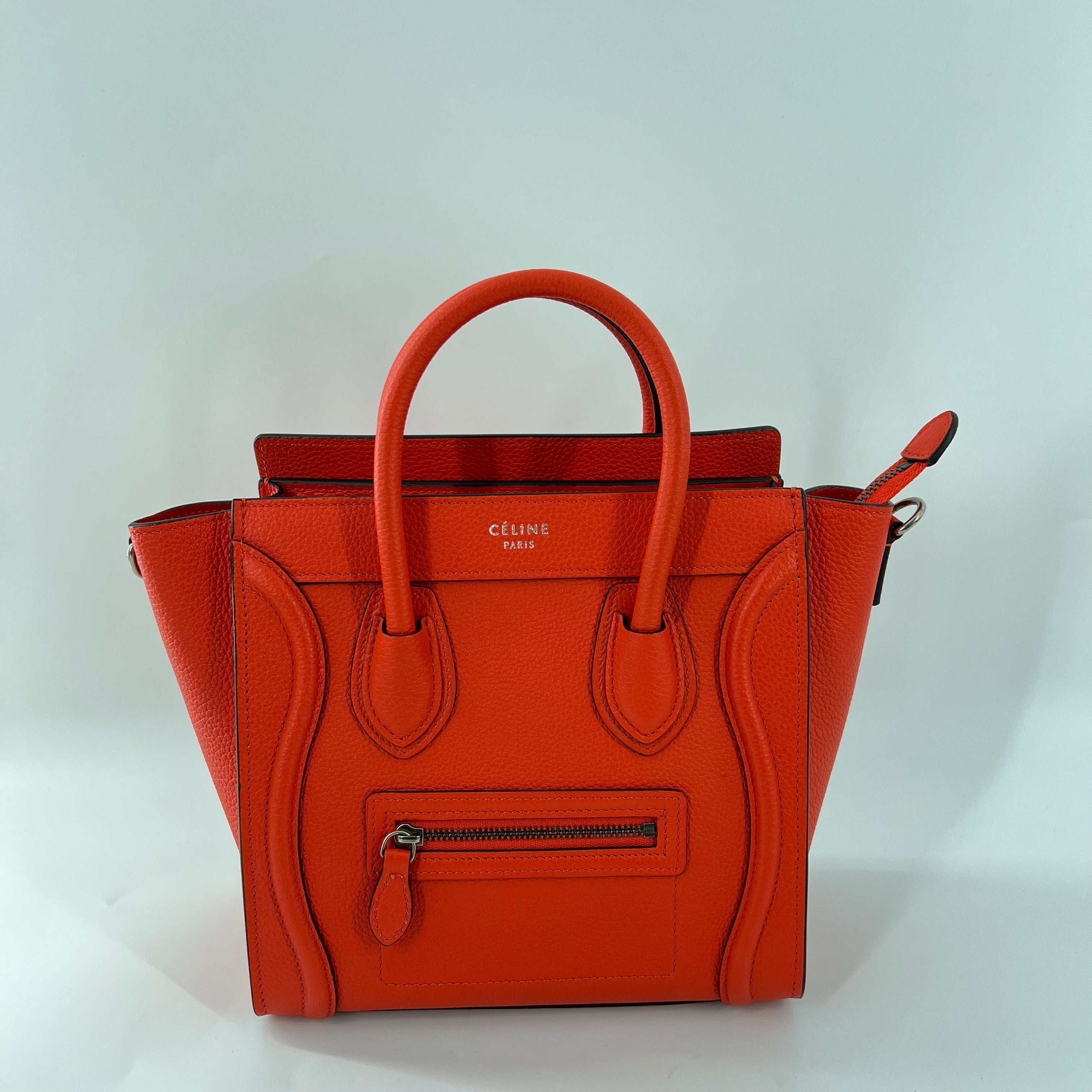 Celine Nano Luggage Orange - The Real Maluho