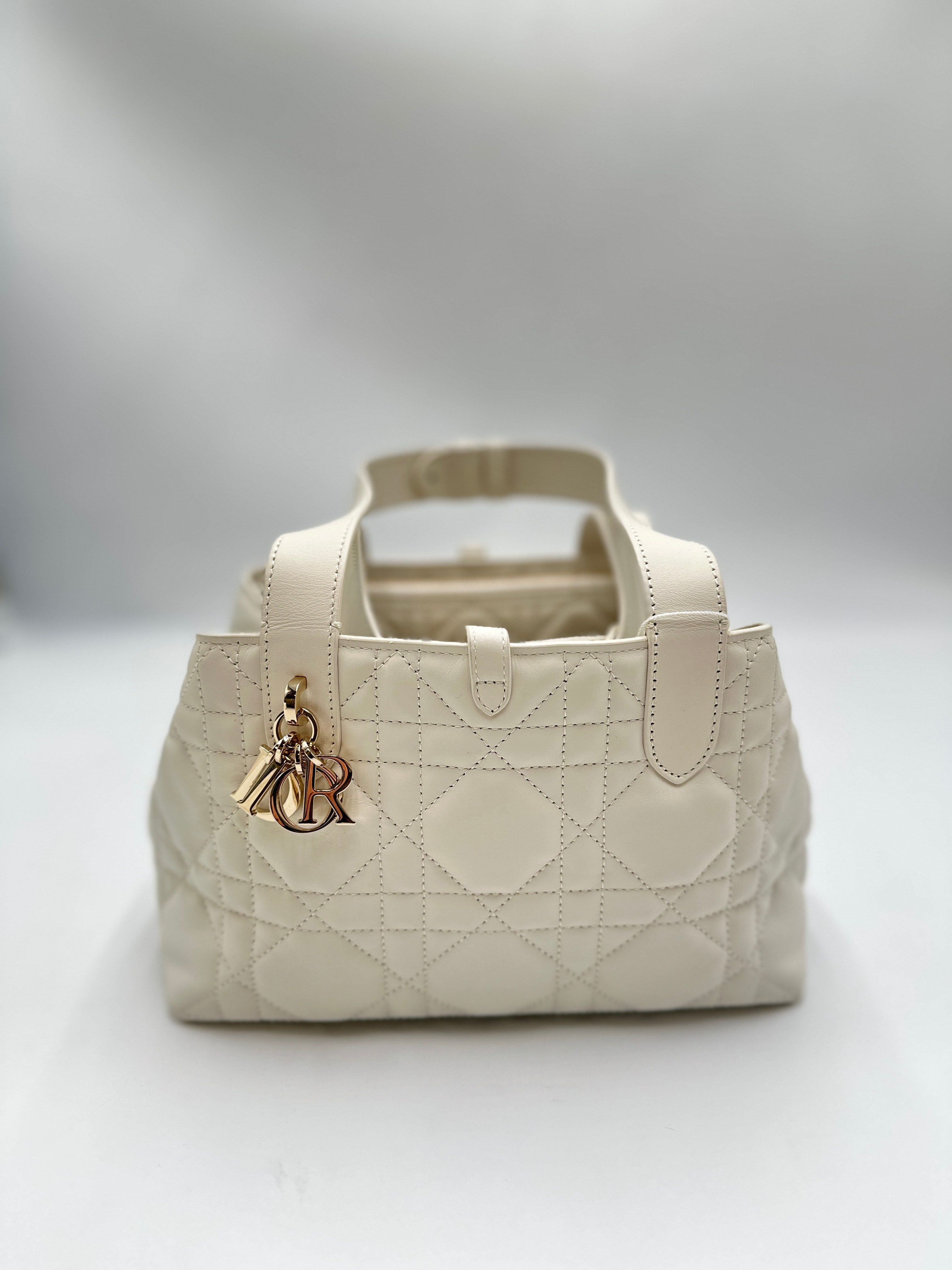 Christian Dior White Toujours Calfskin White - The Real Maluho