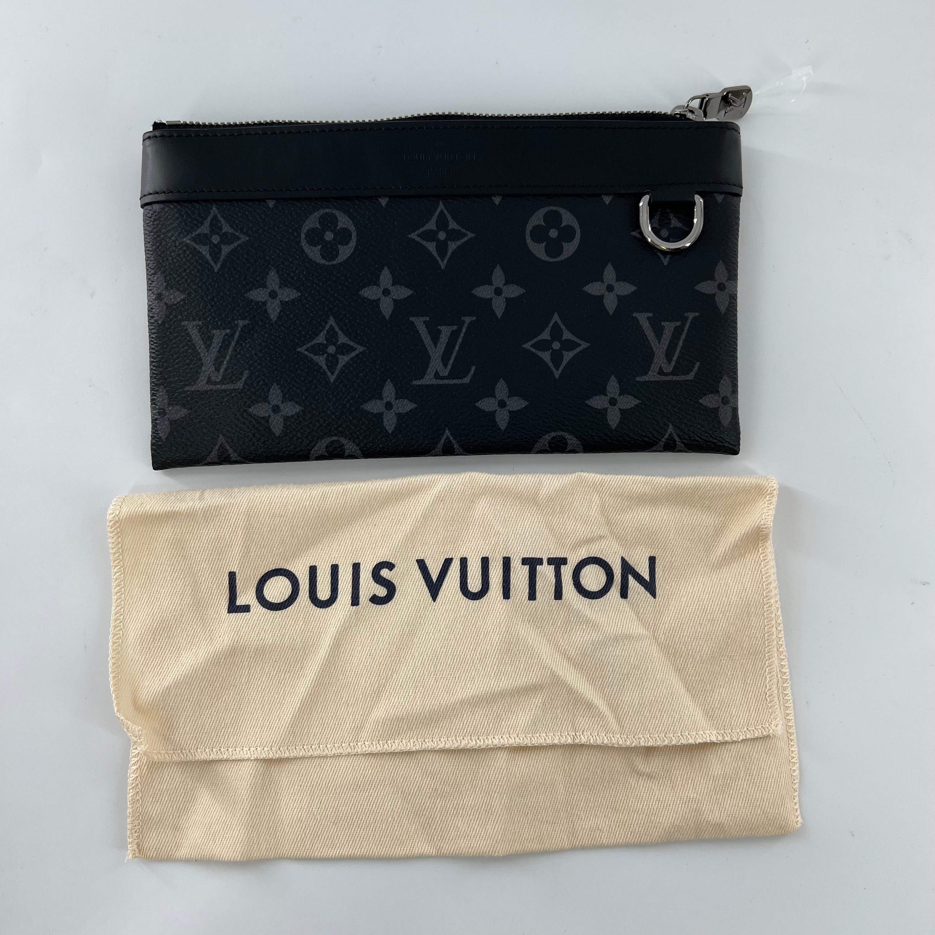 Louis Vuitton Monogram Eclipse Pochette Discovery PM - The Real Maluho