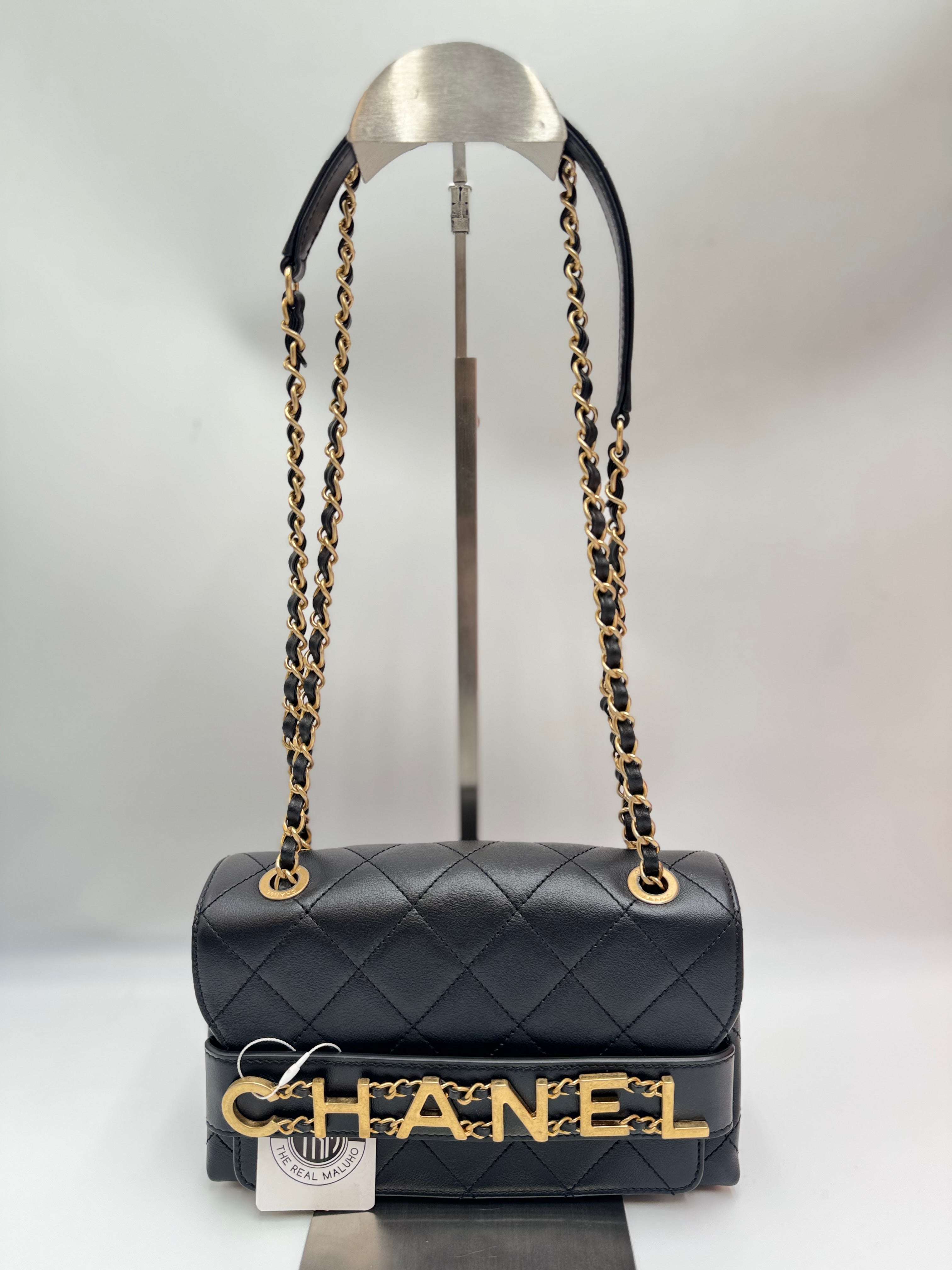 Chanel Enchained Lambskin Flap Bag - The Real Maluho