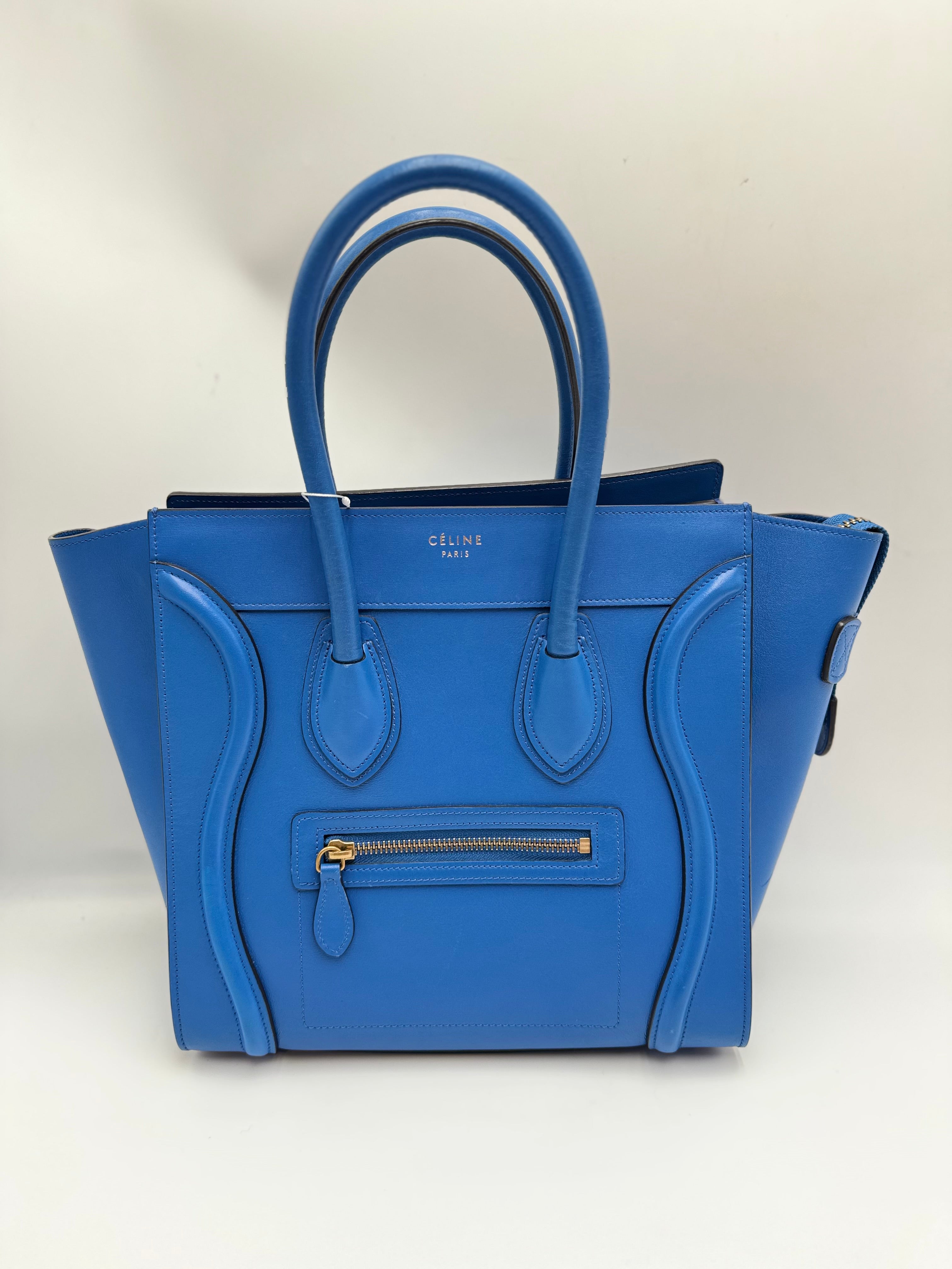 Celine Micro Luggage Blue - The Real Maluho